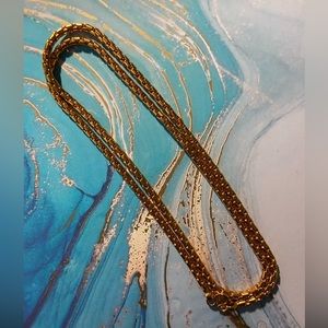 Yellow Gold Toned #3 Necklace